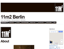 Tablet Screenshot of 11m2berlin.com